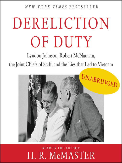 Title details for Dereliction of Duty by H. R. McMaster - Available